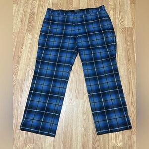 Nike Golf Tour Performance w/Dri-Fit Technology Blue Plaid Pants - Size 40 x 30